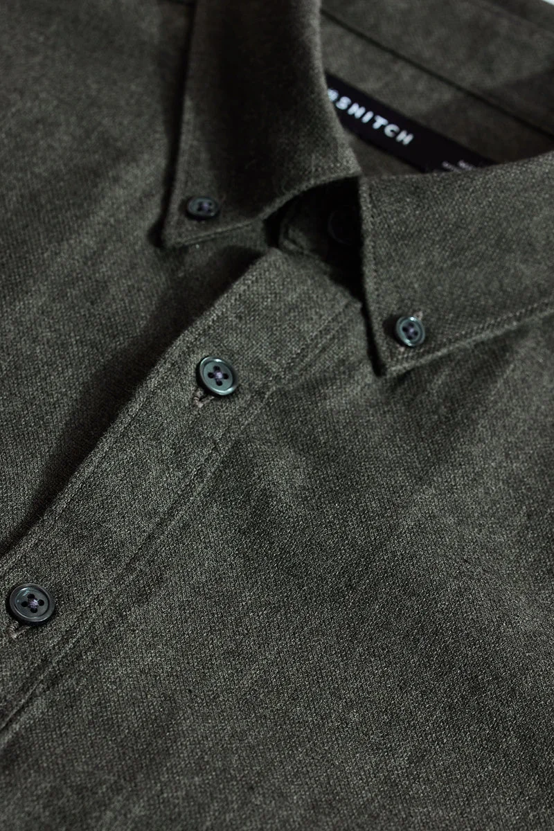 سنيتش Olive Slim Fit Shirt